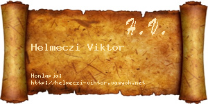 Helmeczi Viktor névjegykártya