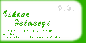 viktor helmeczi business card